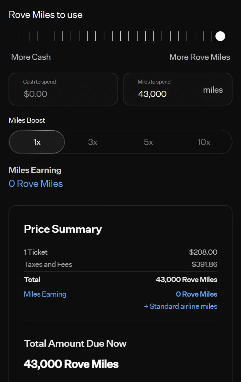 Rove — Rove Miles